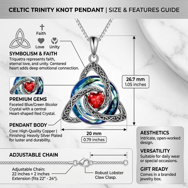 Celtic Triquetra Protection Necklace