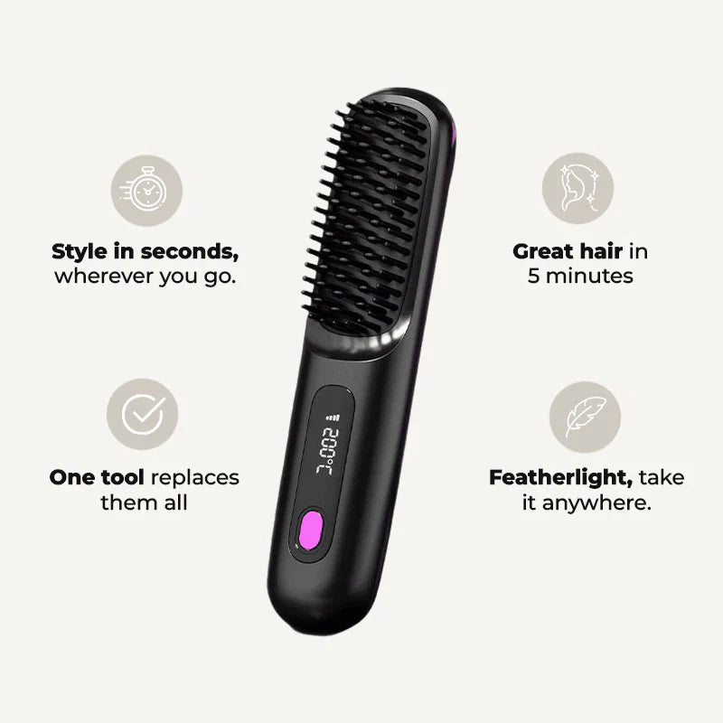 Brosse Lissante Ionique sans Fil