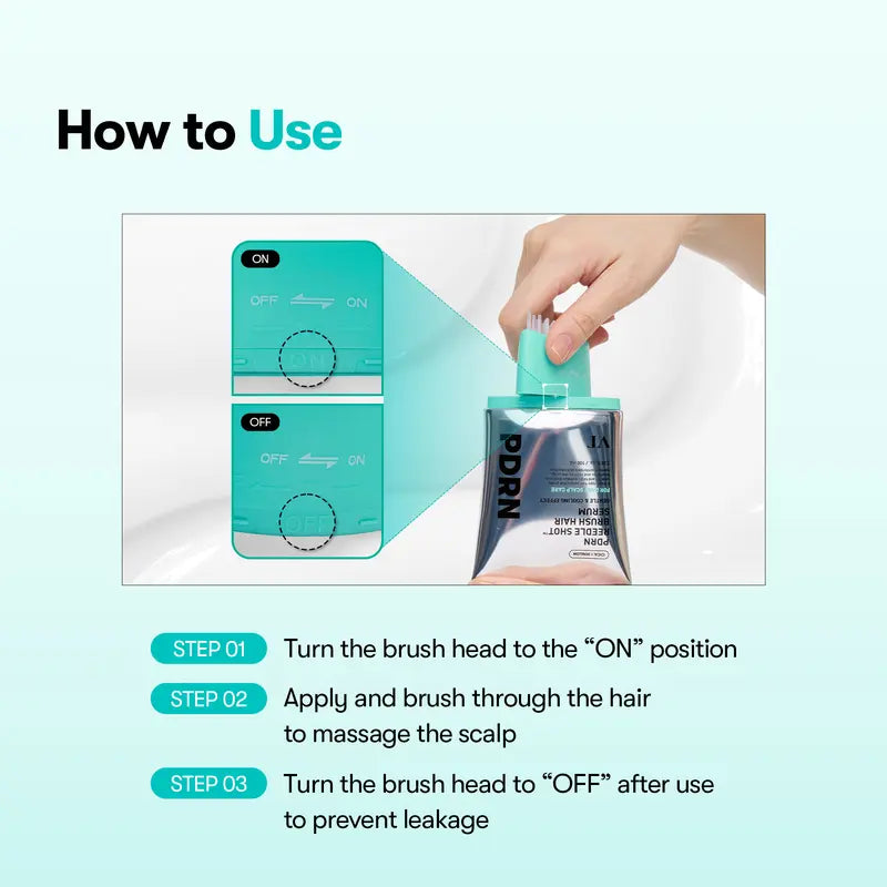 PDRN Reedle Shot Brush Hair Serum