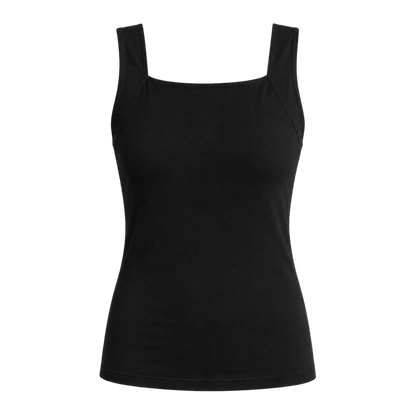 Lindalia Built-In Bra Comfort Shaper Tank in Black