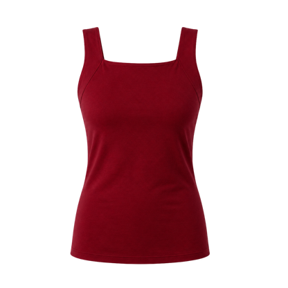 Lindalia Built-In Bra Comfort Shaper Tank in Burgundy