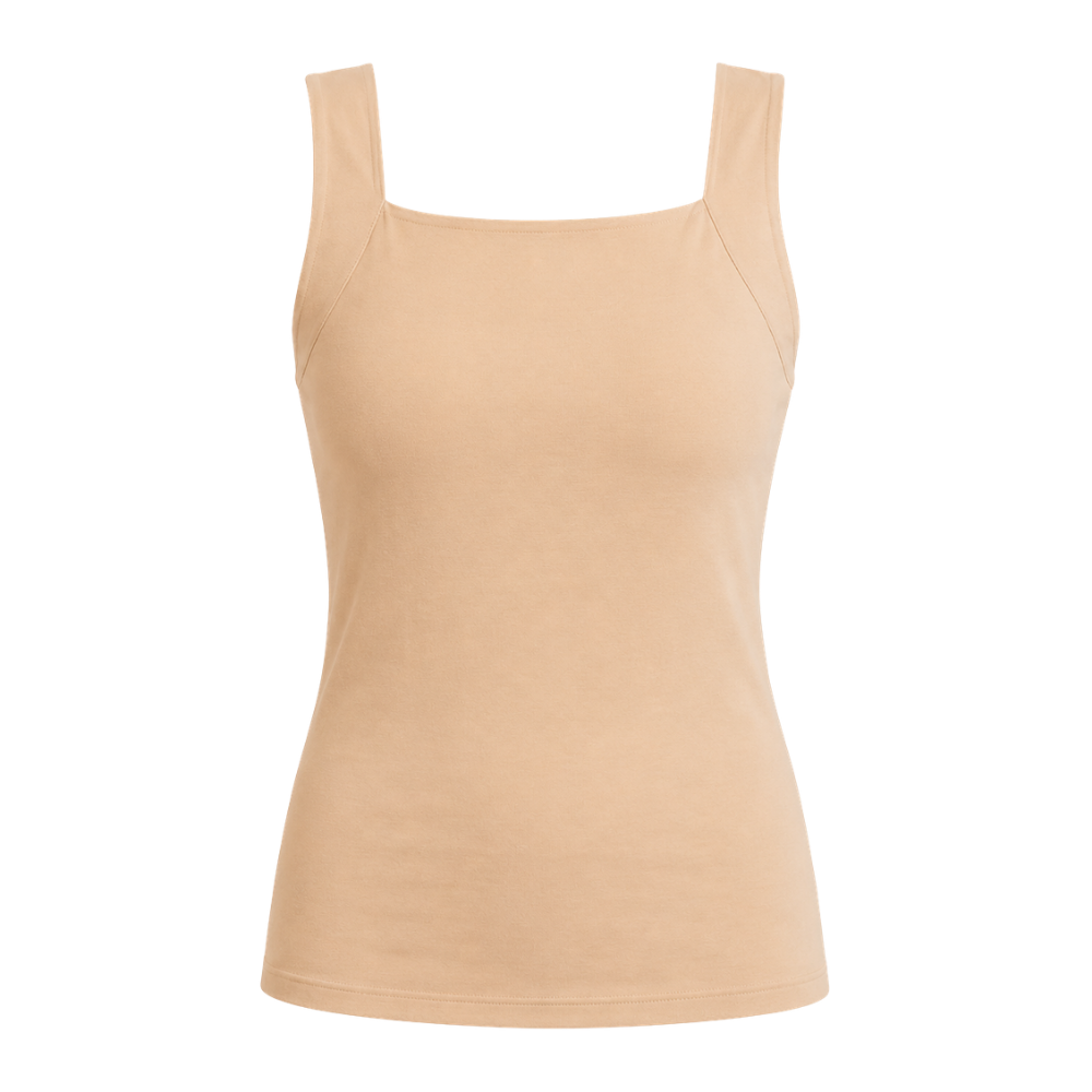 Lindalia Built-In Bra Comfort Shaper Tank in Nude