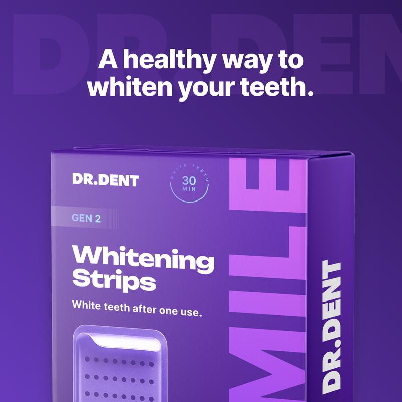 Bandelettes Blanchissantes Violettes pour les Dents
