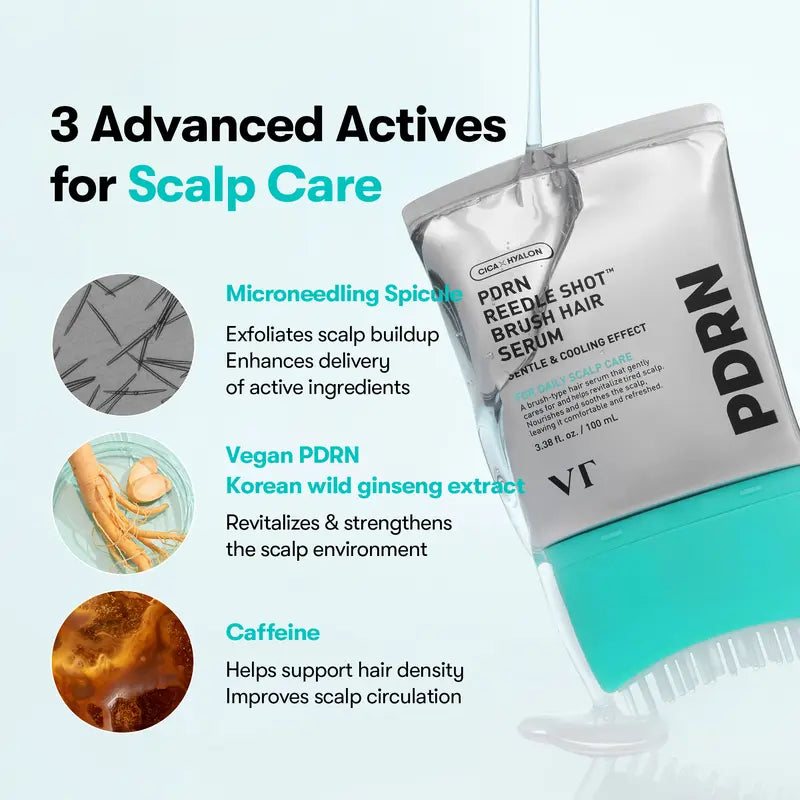 PDRN Reedle Shot Brush Hair Serum
