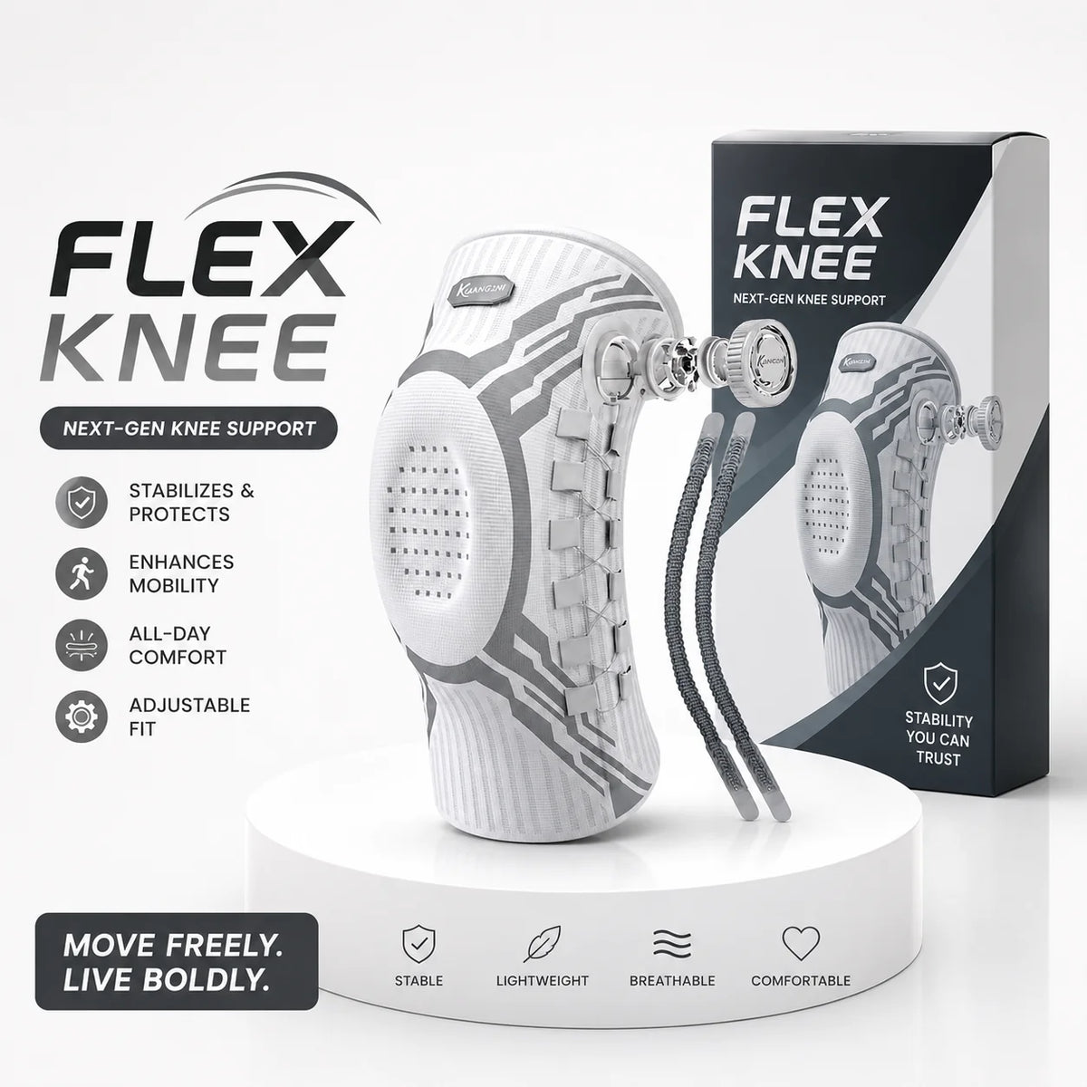 Adjustable Compression Knee Brace