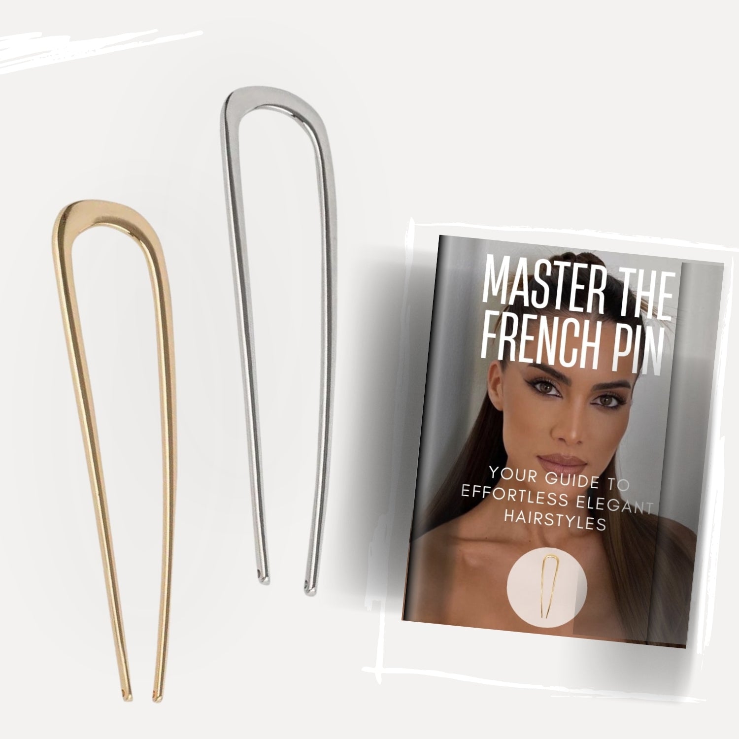 Luxury French Pin (2pcs) Gold & Silver Edition + FREE Guide (eBook)