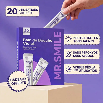 Bain de bouche blanchissant violet