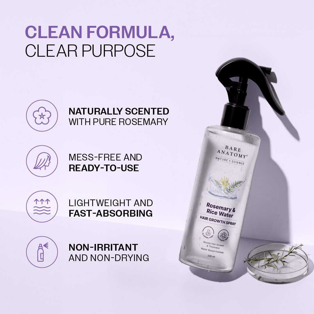 Lindalia Rosemary & Rice Water Hair Growth Spray