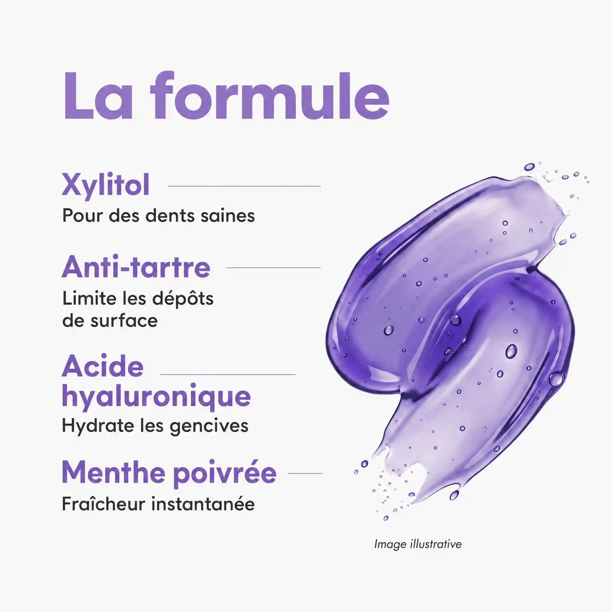 Bain de bouche blanchissant violet