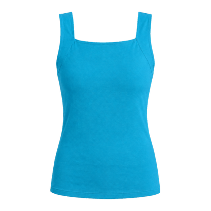Lindalia Built-In Bra Comfort Shaper Tank in Blue