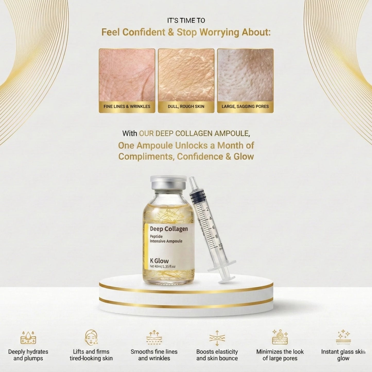 Ampoule Peptide Lifting au Collagene Profond
