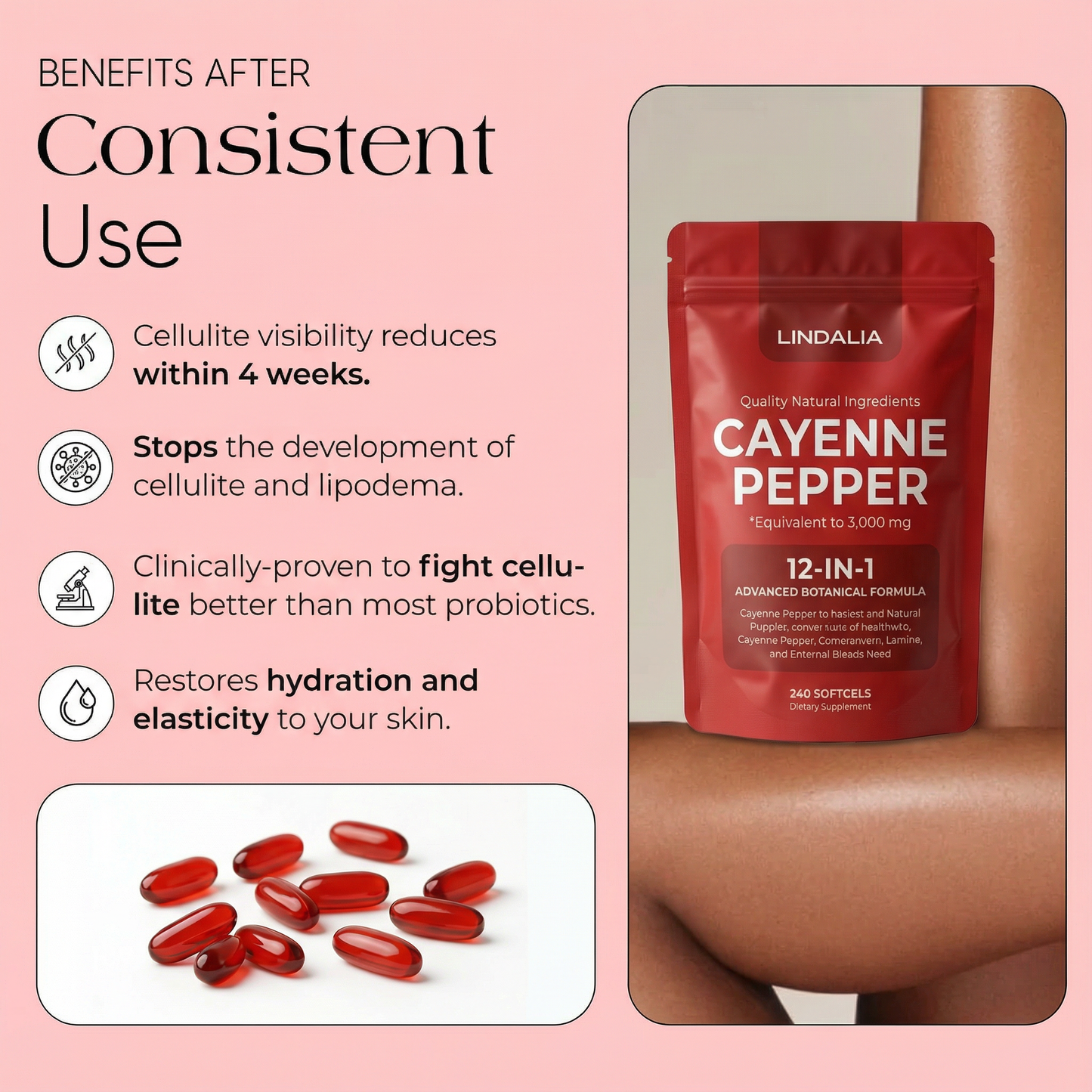Anti-Cellulite Cayenne Pepper Softgels