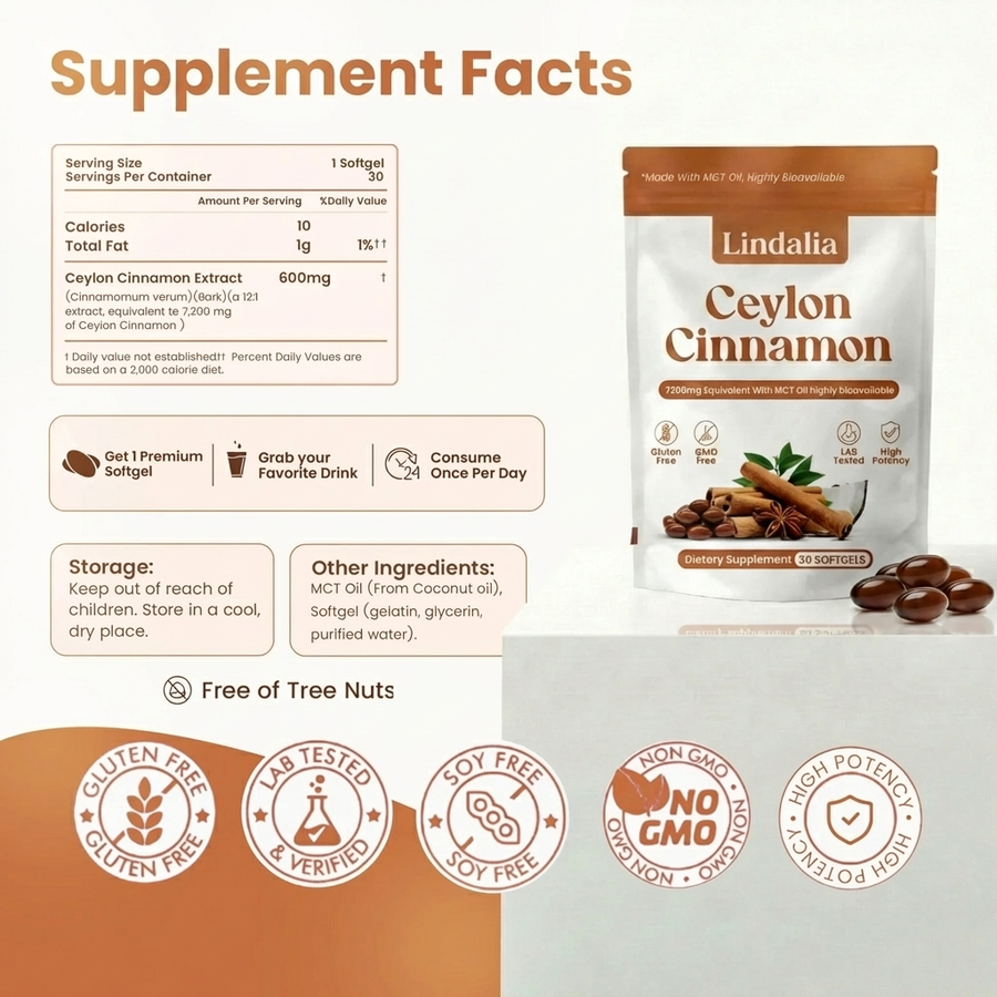 Ceylon Cinnamon 7200mg