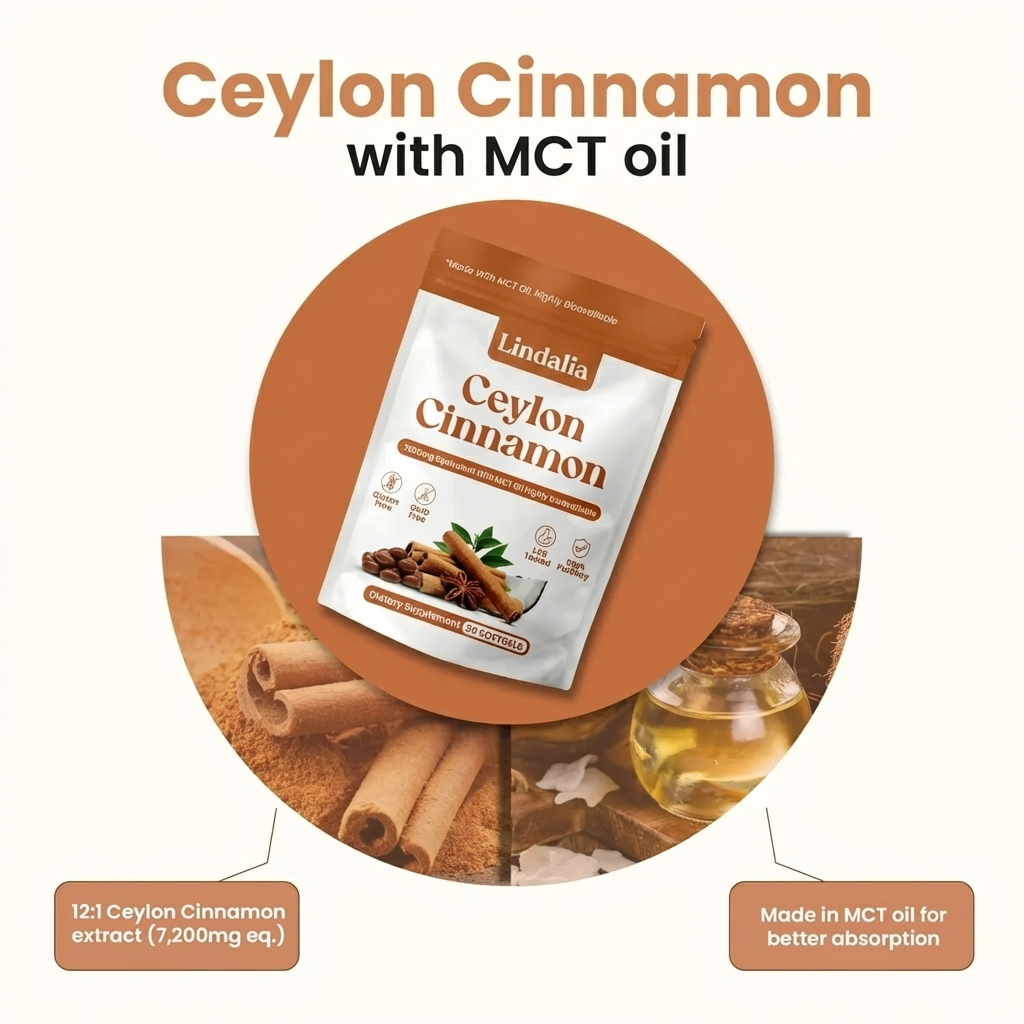 Capsules Cannelle de Ceylan 7200mg a l'Huile MCT