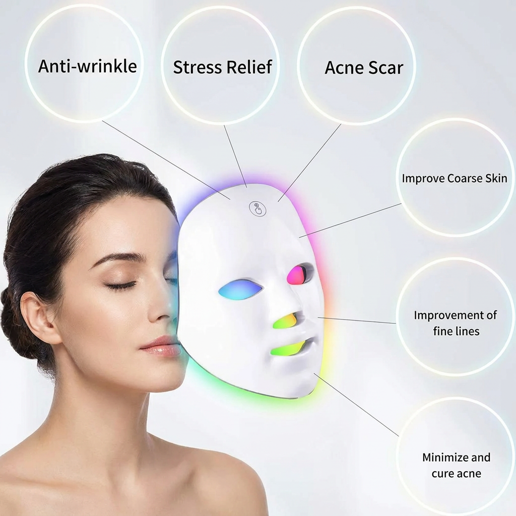 7-Color LED Face Mask