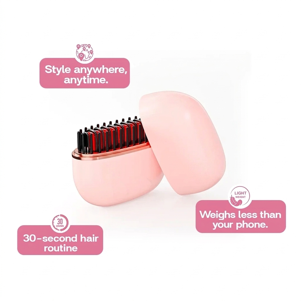 Mini Hair Straightening Comb