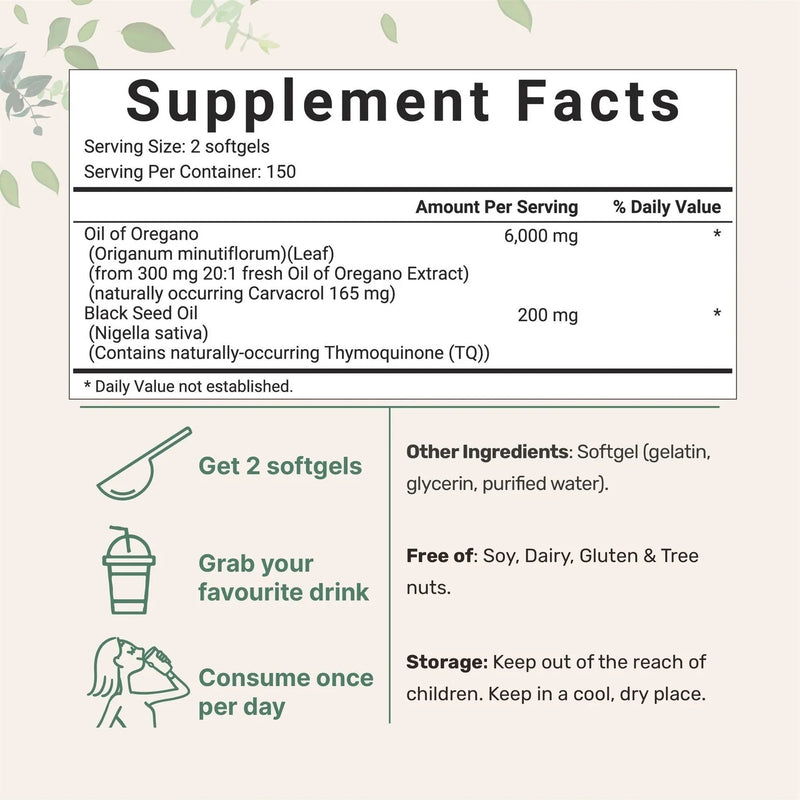 Oreganoöl Softgels