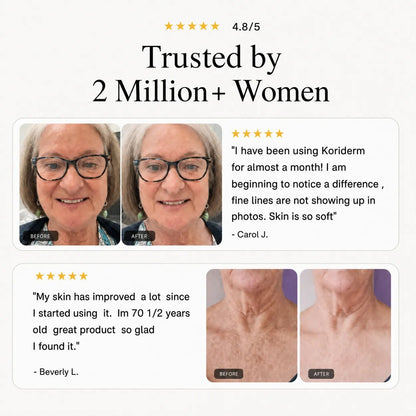 Lindalia Time Reverse All-In-One Anti-Aging Cream, trusted by 2 million women, before and after
